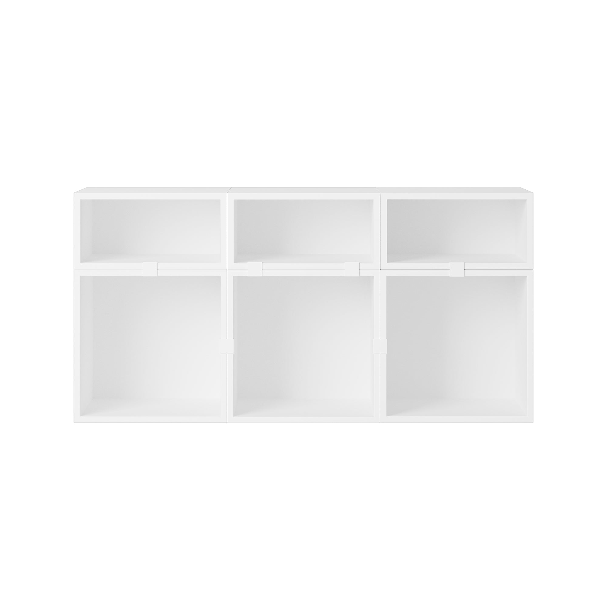 Stacked Storage System: Sideboard - Quick Ship + Configuration 5 + White