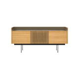Stockholm STH303 Technic Sideboard: Composition 3 + Super-Matt Oak + Anodized Aluminum Bronze + Black