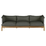 Tepee 3 Seater Sofa: Oak + White