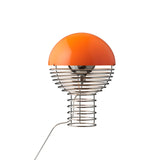 Wire Portable Table Lamp: Quick Ship + Orange