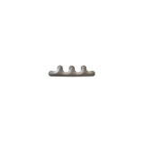 Kamm Wall Hanger: 3 + Beige Grey Matt Steel