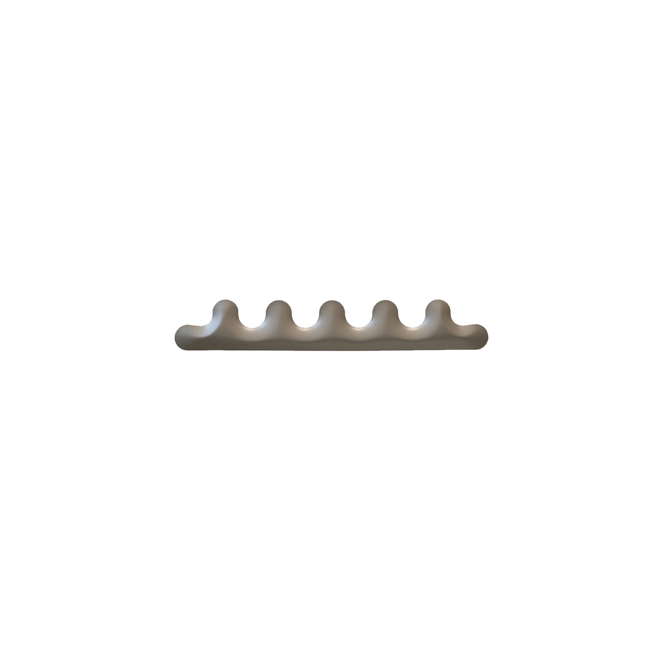 Kamm Wall Hanger: 5 + Beige Grey Matt Steel