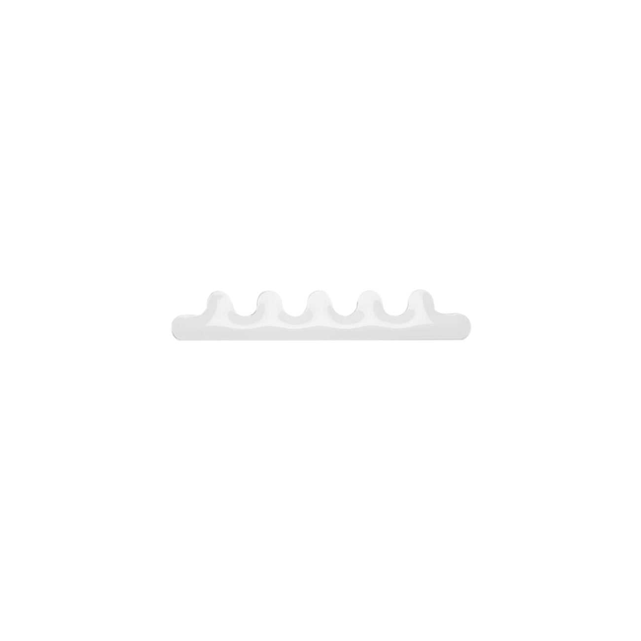 Kamm Wall Hanger: 5 + White Glossy Steel