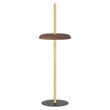 Nivél Portable Floor Lamp: White Oak + Espresso