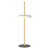 Nivél Portable Floor Lamp: White Oak + White