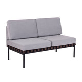 Grid 2 Seater Lounge Sofa: Without Armrest