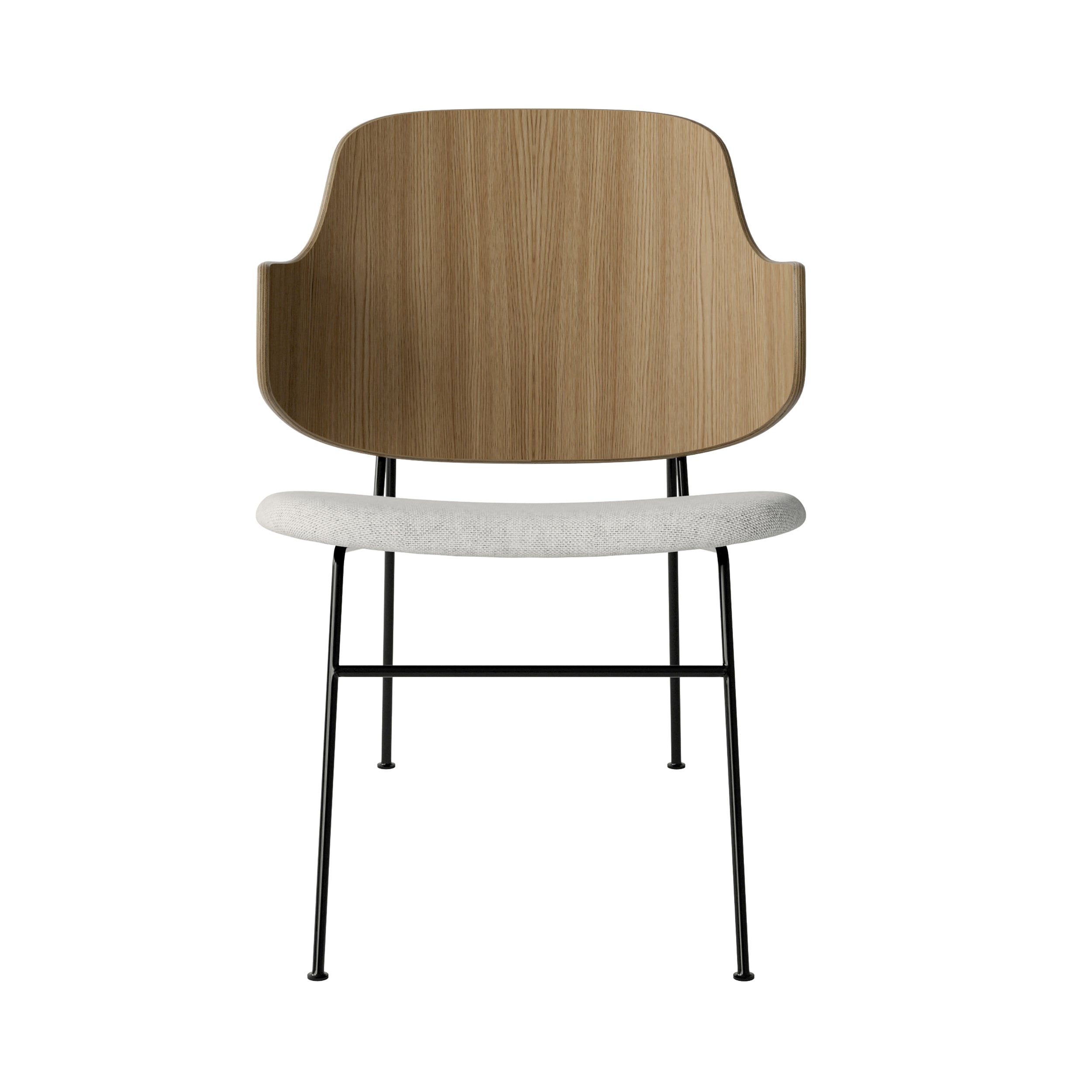 The Penguin Lounge Chair: Upholstered + Natural Oak + Hallingdal 65 110