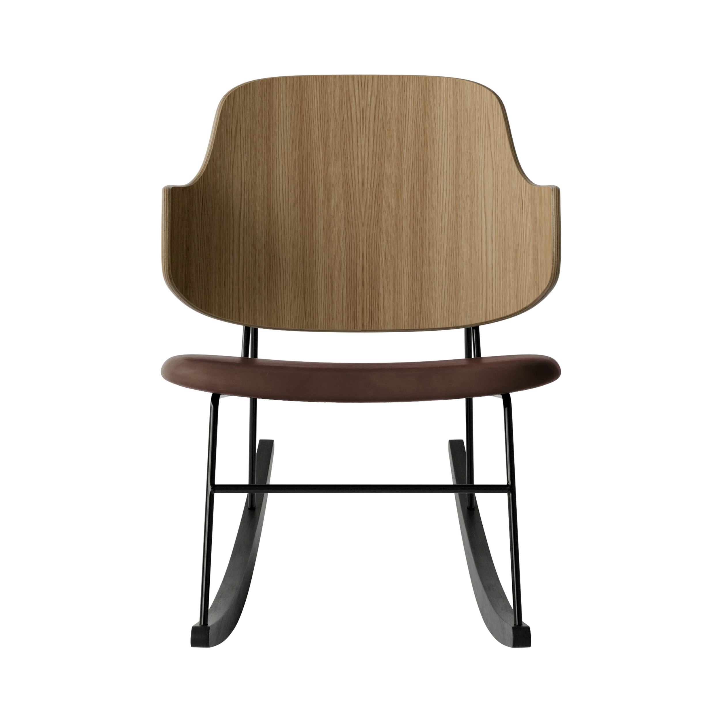 The Penguin Rocking Chair: Upholstered + Natural Oak + Dakar 0329