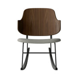 The Penguin Rocking Chair: Upholstered + Walnut + Re Wool 0218