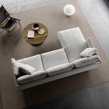 Calmo 3 Seater Chaise: Metal Base