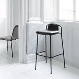 Studio Bar + Counter Stool: Front Upholstered