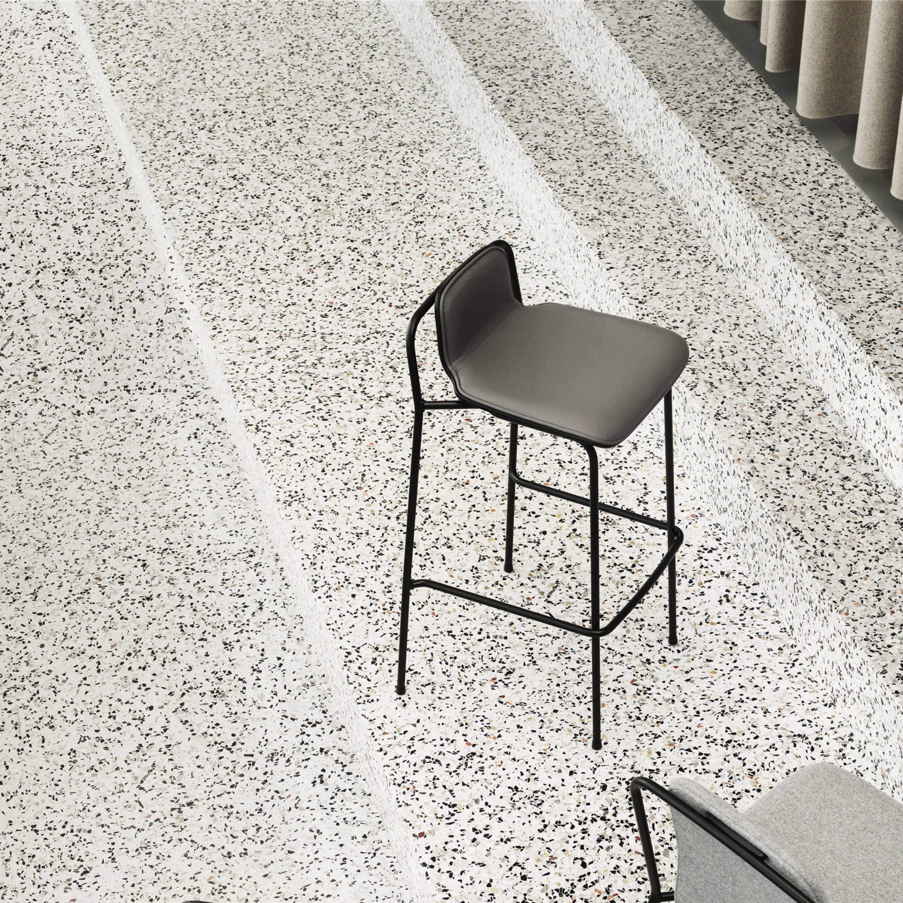Studio Bar + Counter Stool: Front Upholstered
