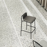 Studio Bar + Counter Stool: Front Upholstered