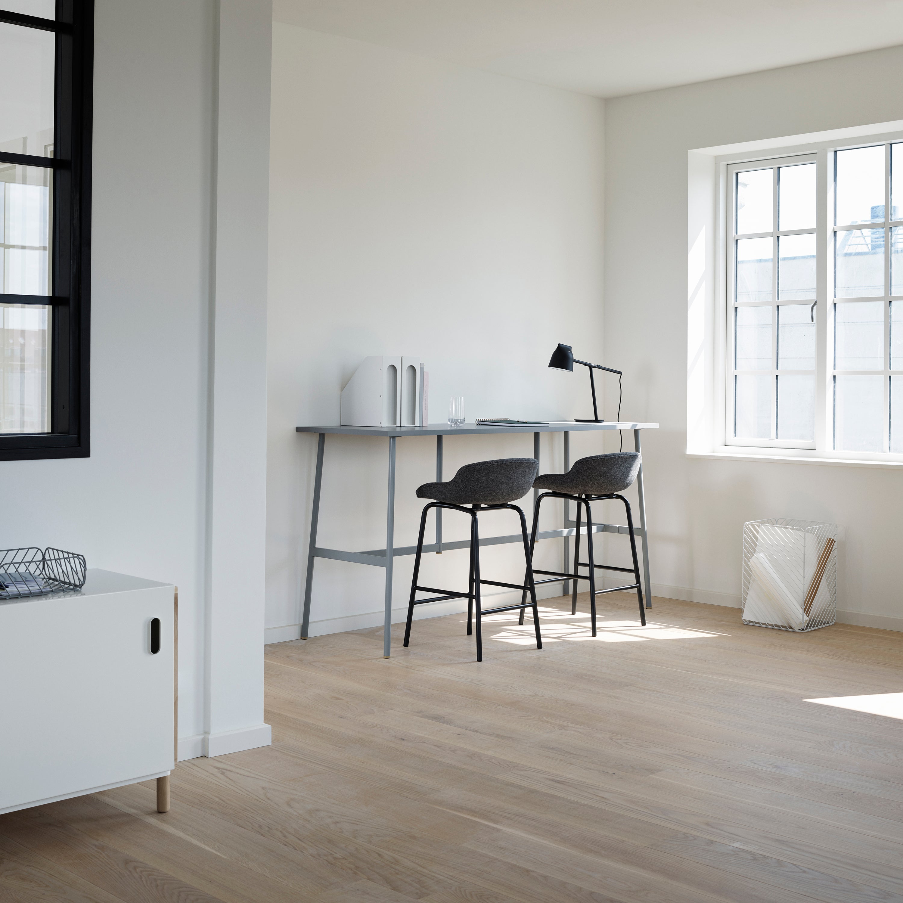 Hyg Bar + Counter Stool: Fully Upholstered
