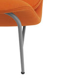 Drape Lounge Chair: Low + Steel Base