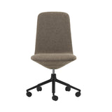 Off Chair 5W Gaslift: Low + Without Arm + Black Aluminum