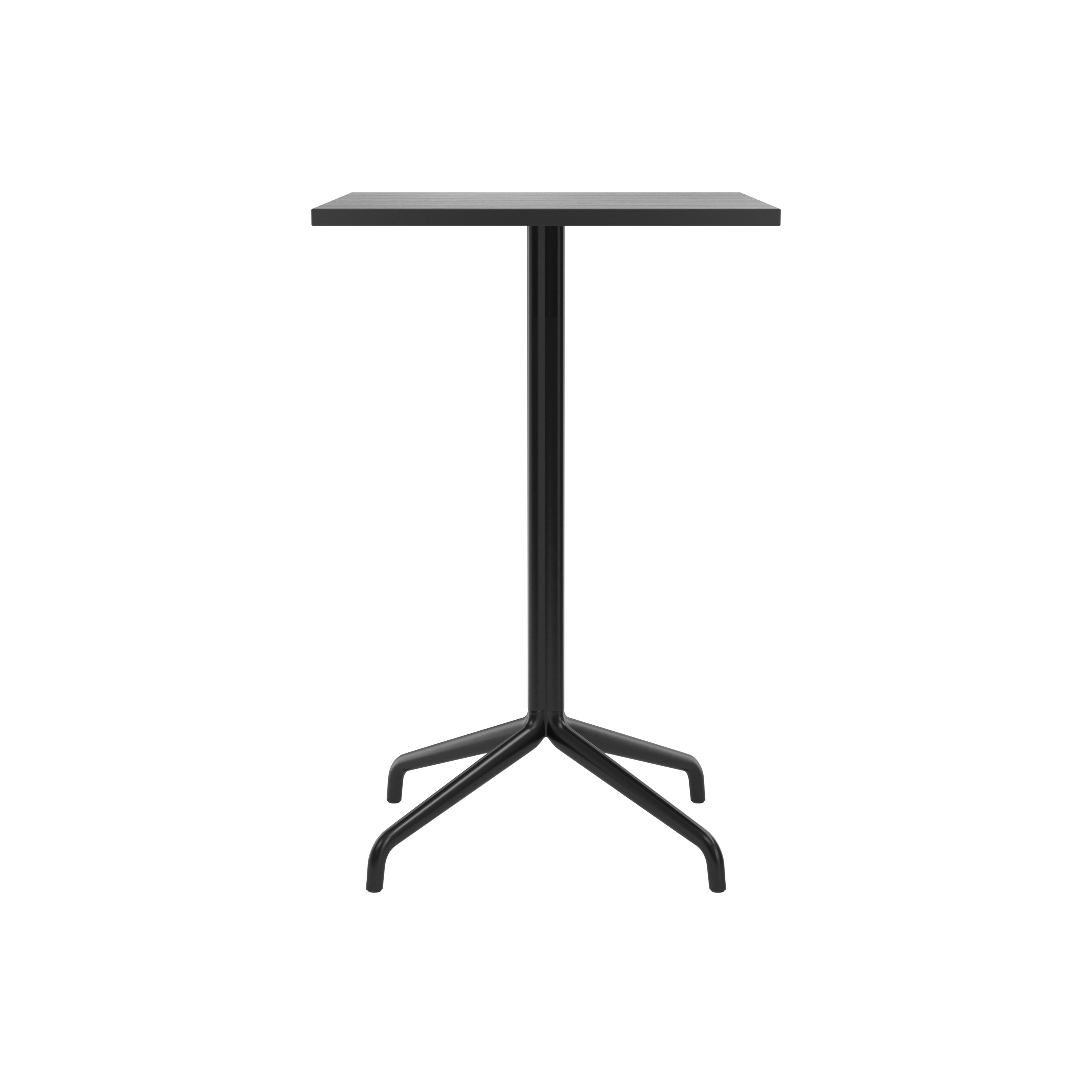 Harbour Column Square Bar + Counter Table: Counter +Black Painted Oak Veneer  + Star

