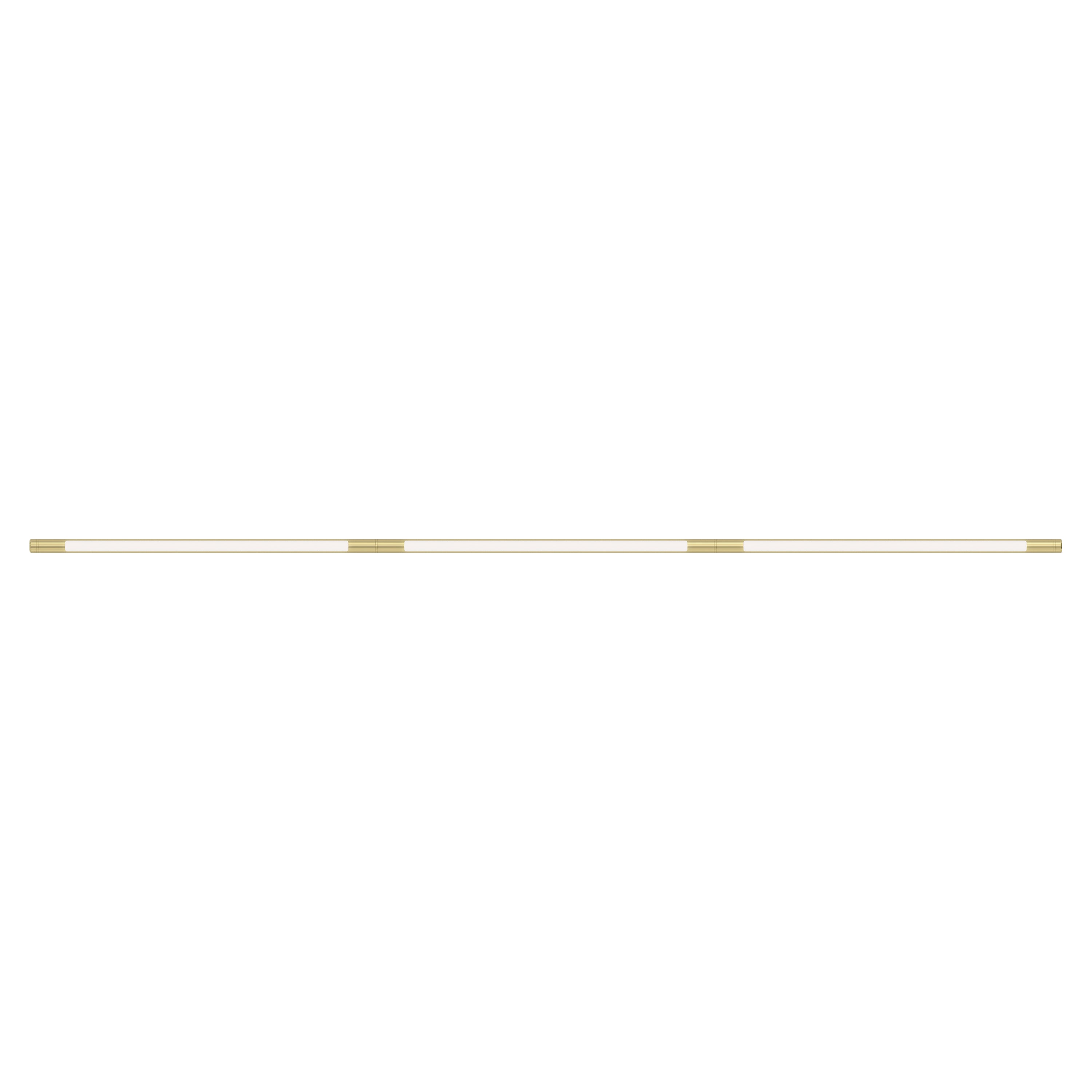Pipeline 125.3 Linear Ceiling/Wall Light: Brass