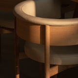 Minatomirai Cafe Side Chair N-SC01: Upholstered