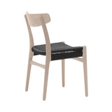 CH23 Dining Chair: Black + Soaped Oak + Without Cushion