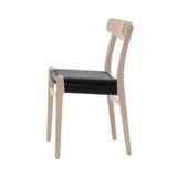 CH23 Dining Chair: Black + Soaped Oak + Without Cushion