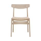 CH23 Dining Chair: Natural + Soaped Oak + Without Cushion