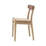 CH23 Dining Chair: Natural + Oiled Oak + Walnut + Without Cushion