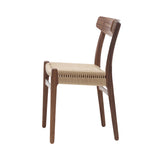 CH23 Dining Chair: Natural + Oiled Walnut + Without Cushion