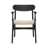 CH26 Dining Chair: Natural + Black Oak