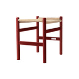 CH53 Footstool: High + Natural + Red Brown Beech