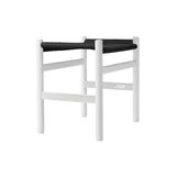 CH53 Footstool: High + Black + Natural White Beech