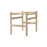 CH53 Footstool: Low + Natural + Soaped Beech