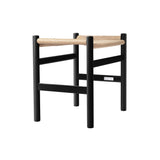CH53 Footstool: High + Natural + Black Beech