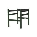 CH53 Footstool: Low + Black + Green Beech