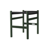 CH53 Footstool: High + Black + Green Beech