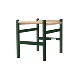 CH53 Footstool: Low + Natural + Green Beech