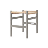 CH53 Footstool: High + Natural + Silver Grey Beech