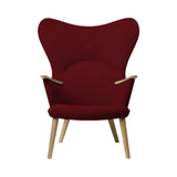 CH78 Mama Bear Lounge Chair: Oiled Oak + Without Neck Pillow