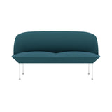 Oslo 2-Seater Sofa: Chrome