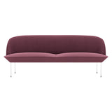 Oslo 3-Seater Sofa: Chrome