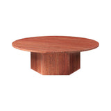 Epic Round Coffee Table: Travertine + Large - 43.3