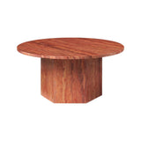Epic Round Coffee Table: Travertine + Medium - 31.5