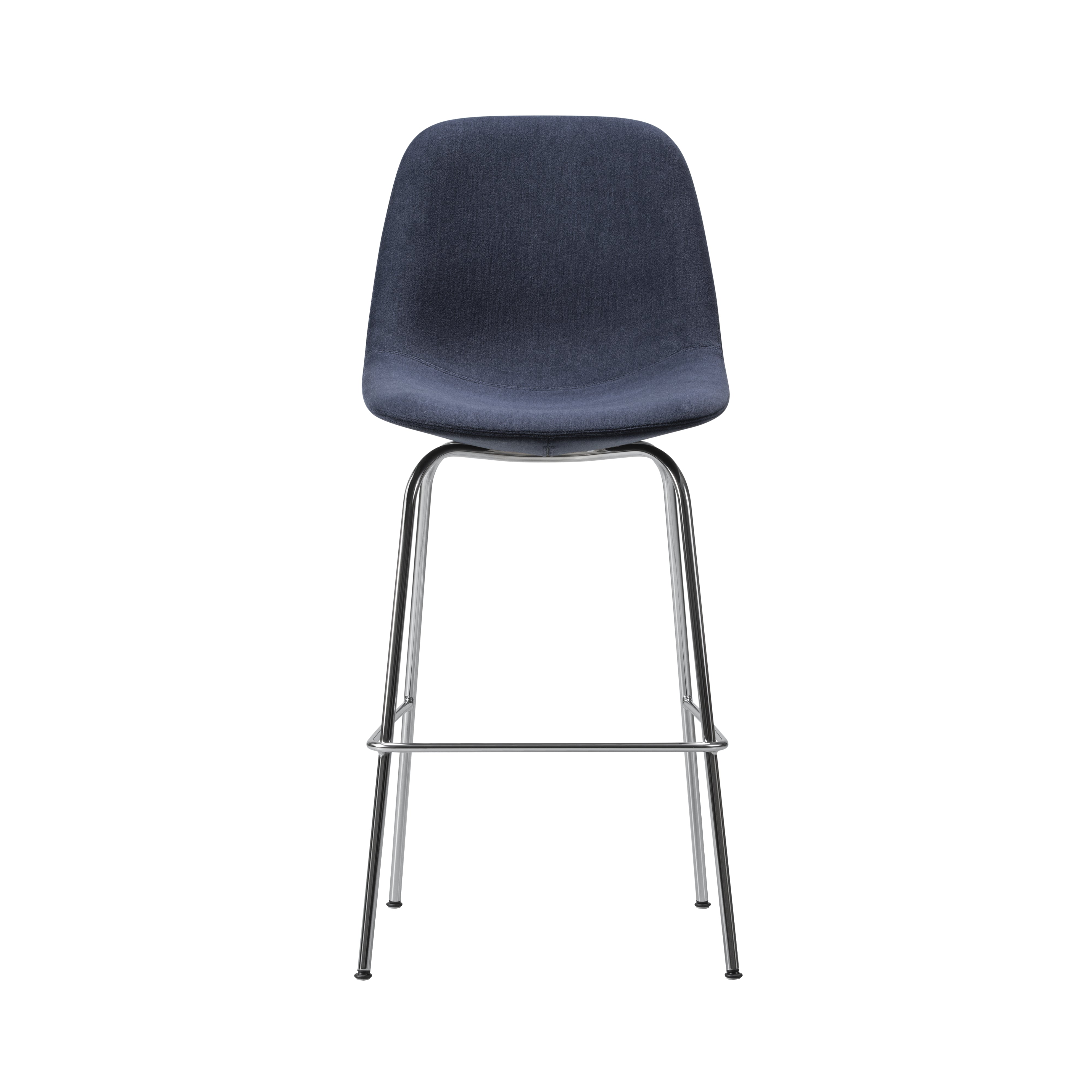 Eyes 4 Leg Barstool: Chrome Base: Bar Height