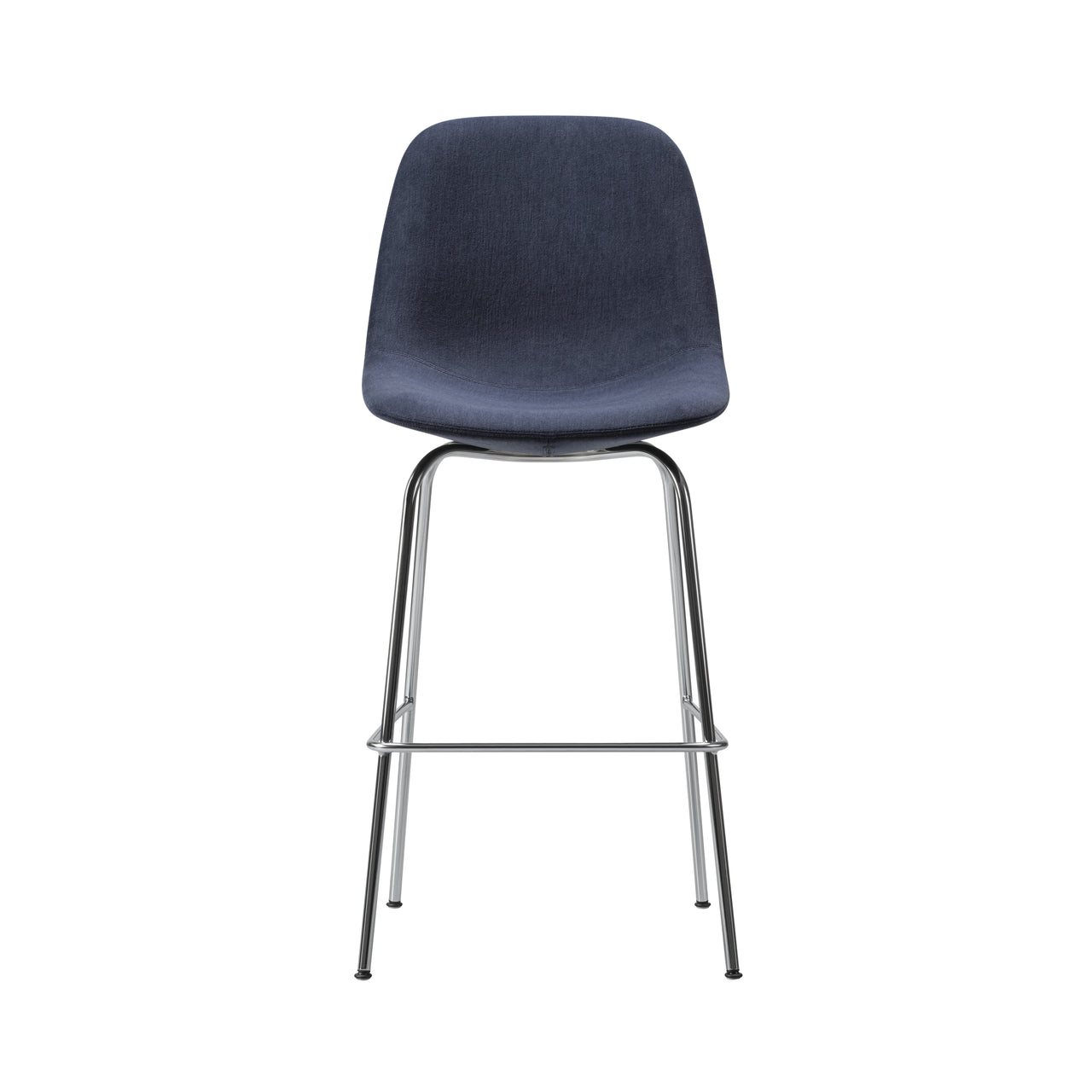 Eyes 4 Leg Barstool: Chrome Base: Bar Height