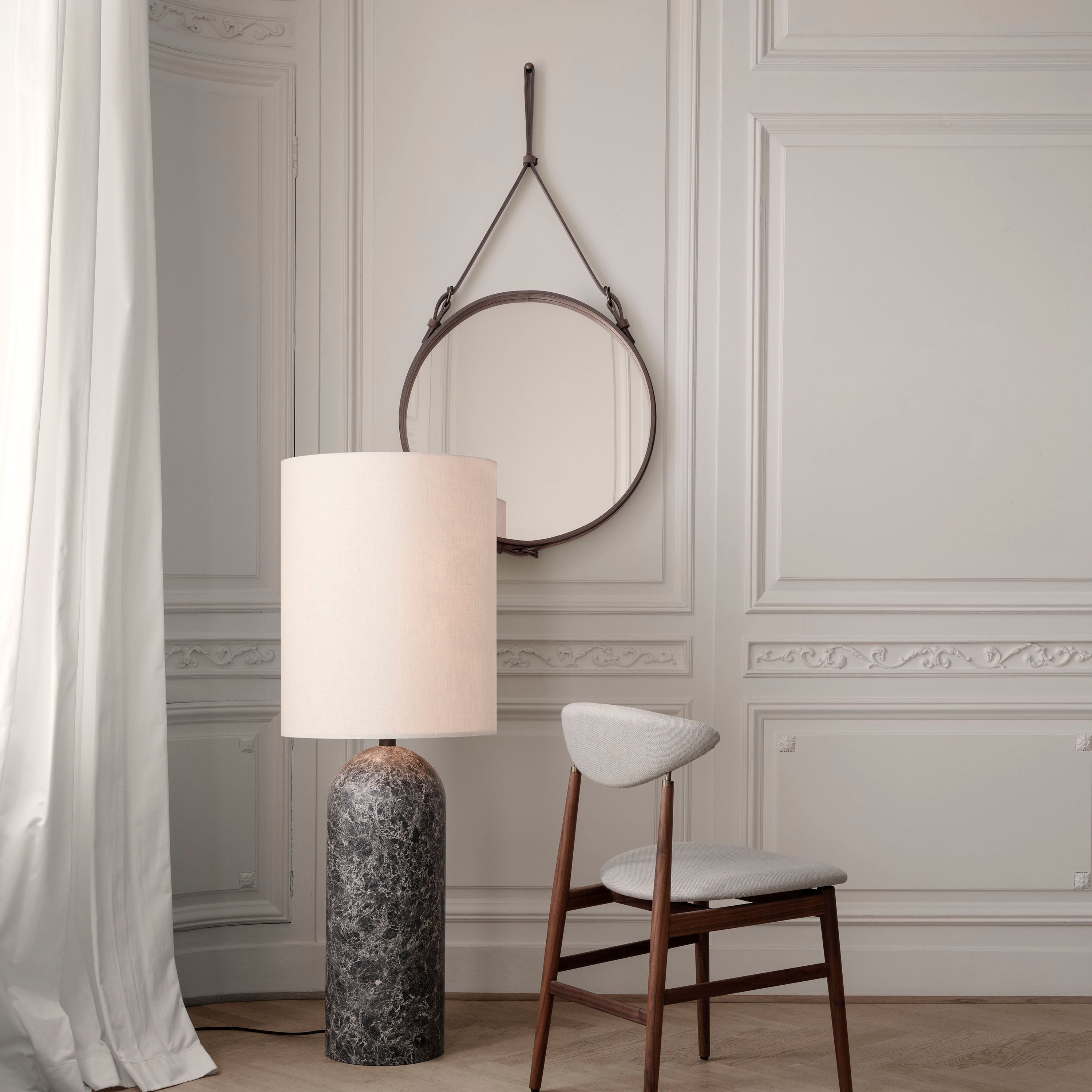 Adnet Circulaire Wall Mirror