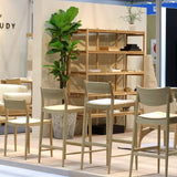 Minatomirai Cafe Bar + Counter Stool N-BS01: Upholstered