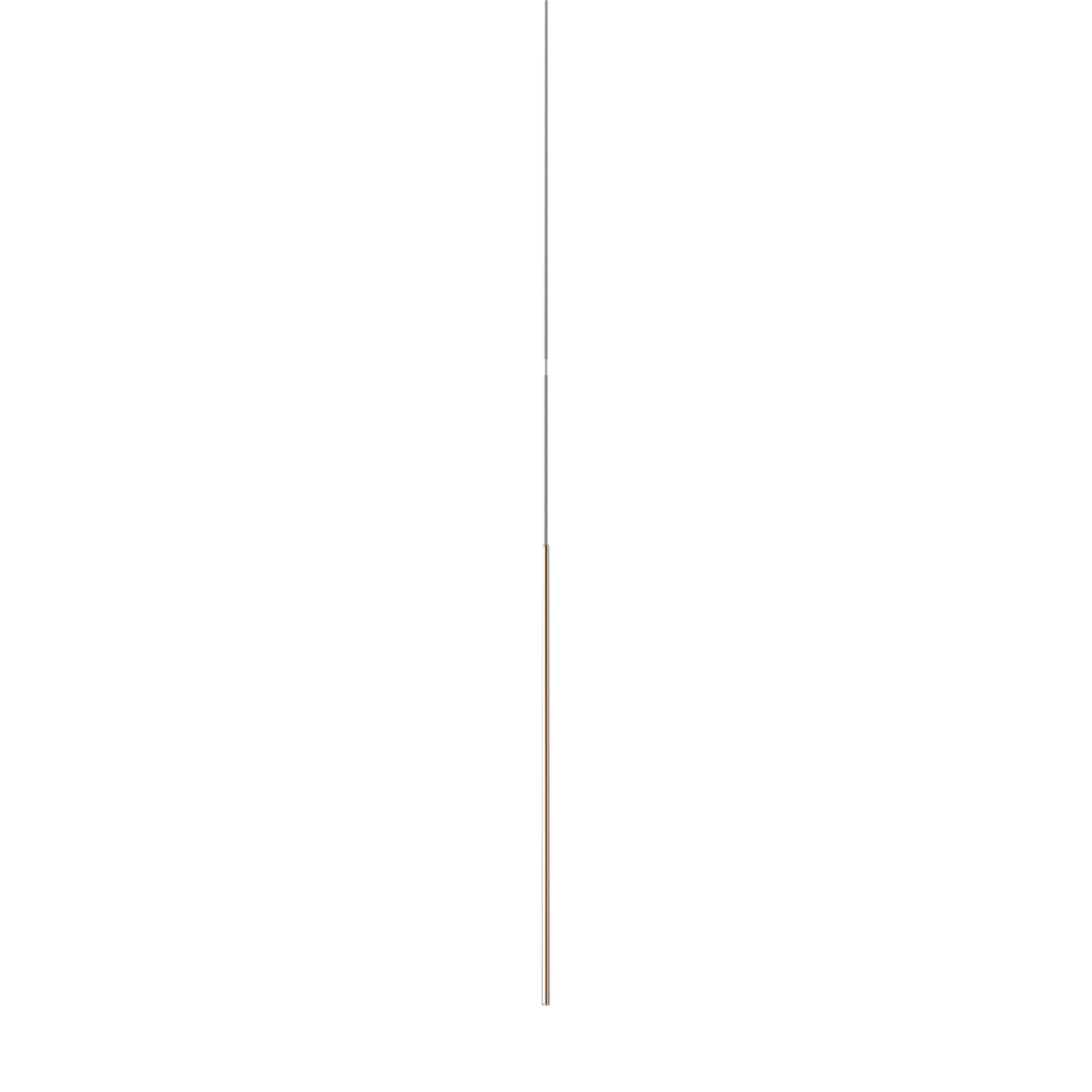 Thin Vertical Suspension Light: Medium + 1 Segment + Satin Brass