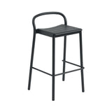 Linear Steel Bar + Counter Stool: Bar + Black