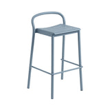 Linear Steel Bar + Counter Stool: Bar + Pale Blue