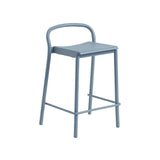 Linear Steel Bar + Counter Stool: Counter + Pale Blue